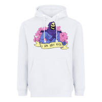 White Vintage Skeletor ı am not nice Heavyweight Hoodie - artisFamous