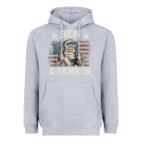 Heather Grey Ben Drankin 4th of July Patriotic Funny T-Shirt Heavyweight Hoodie - artisFamous