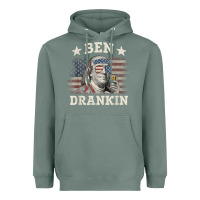 Sage Ben Drankin 4th of July Patriotic Funny T-Shirt Heavyweight Hoodie - artisFamous