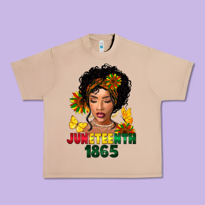 Juneteenth 1865 Black Woman Urban Heavy Tee Designed By Fadigitalartstudio