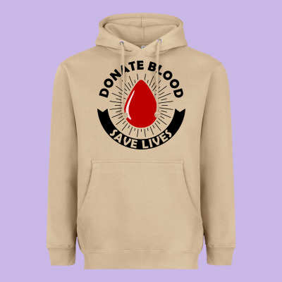 Donate Blood Save Lives Blood Donor Heavyweight Hoodie Designed By Artisfamous