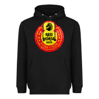 Black red horse Heavyweight Hoodie - artisFamous