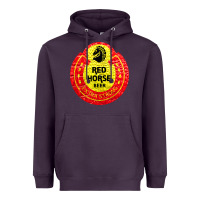 Plum red horse Heavyweight Hoodie - artisFamous