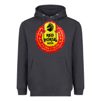 Smoke red horse Heavyweight Hoodie - artisFamous