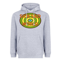 Heather Grey sick sad world Heavyweight Hoodie - artisFamous