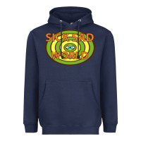 Navy sick sad world Heavyweight Hoodie - artisFamous