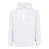 White sired to damon Heavyweight Hoodie - artisFamous