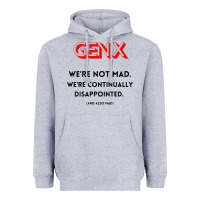 Heather Grey genx were not mad Heavyweight Hoodie - artisFamous