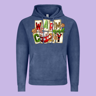 Warm And Cozy Hot Cocoa Vintage Hoodie Designed By Fadigitalartstudio