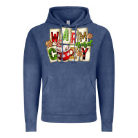 Vintage Denim warm and cozy hot cocoa Vintage Hoodie - FaDigitalArtStudio