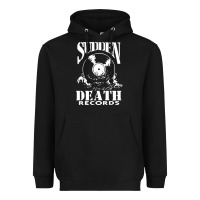 Black sudden death records Heavyweight Hoodie - artisFamous
