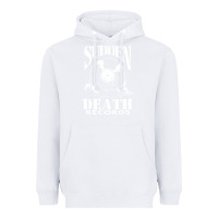 White sudden death records Heavyweight Hoodie - artisFamous