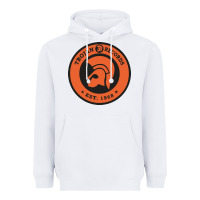 White trojann records est 1968 Heavyweight Hoodie - artisFamous