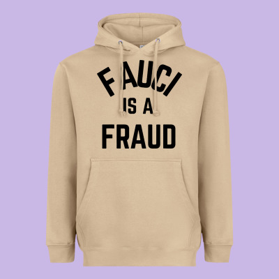 Fauci Is A Fraud Heavyweight Hoodie Designed By Artisfamous