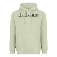 House Music Heartbeat Heavyweight Hoodie | Teevron