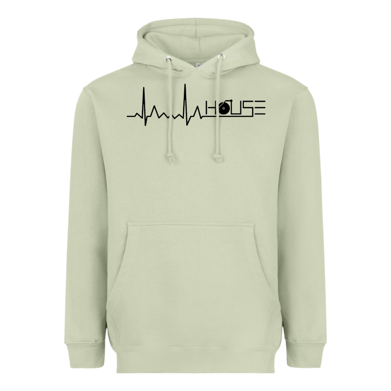 House Music Heartbeat Heavyweight Hoodie by artisFamous | Teevron