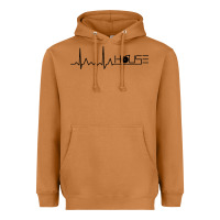Meerkat house music heartbeat Heavyweight Hoodie - artisFamous
