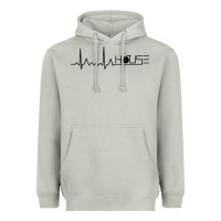 Moon Dust house music heartbeat Heavyweight Hoodie - artisFamous