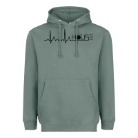 Sage house music heartbeat Heavyweight Hoodie - artisFamous