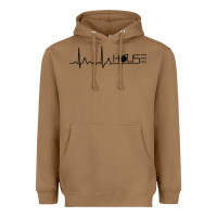 Toasted Coconut house music heartbeat Heavyweight Hoodie - artisFamous