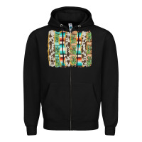 Black western brushstroke Zipper Hoodie - AdoDesignShop