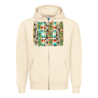 Sandshell western brushstroke Zipper Hoodie - AdoDesignShop