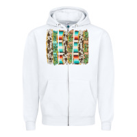 White western brushstroke Zipper Hoodie - AdoDesignShop