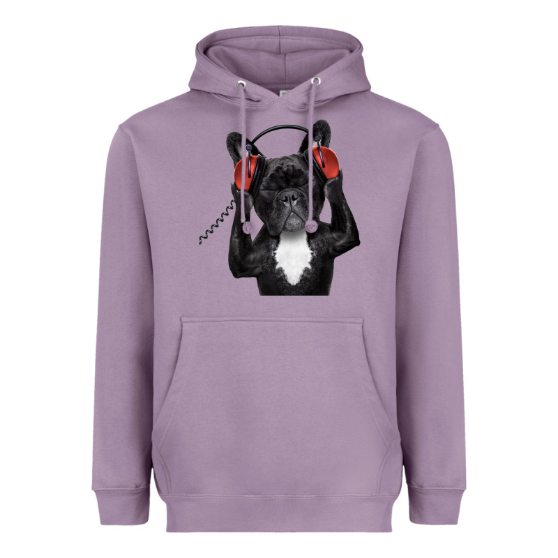 French Bulldog Dj Style Heavyweight Hoodie by artisFamous | Teevron