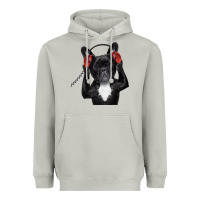 Moon Dust french bulldog dj style Heavyweight Hoodie - artisFamous