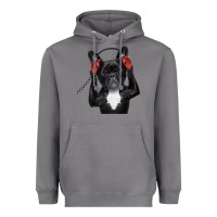 Storm french bulldog dj style Heavyweight Hoodie - artisFamous