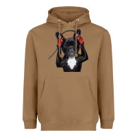 Toasted Coconut french bulldog dj style Heavyweight Hoodie - artisFamous