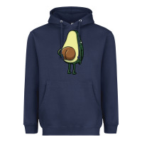 Navy funny fruit avocado Heavyweight Hoodie - artisFamous