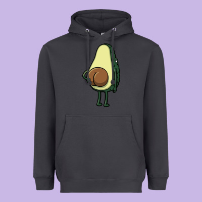 Funny Fruit Avocado Heavyweight Hoodie Designed By Artisfamous