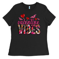 Black valentine vibes olivia Ladies Tee - OliviaCreatesArt