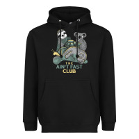Black the ain't fast club Heavyweight Hoodie - artisFamous