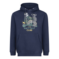 Navy the ain't fast club Heavyweight Hoodie - artisFamous