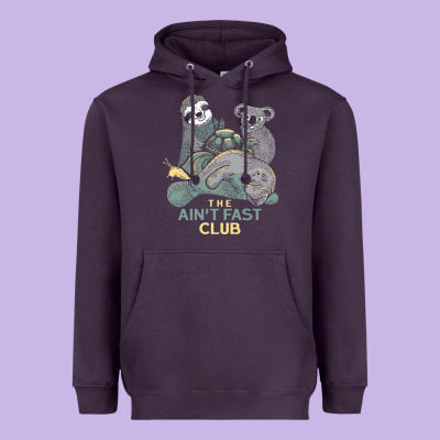The Ain't Fast Club Heavyweight Hoodie Designed By Artisfamous