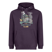 Plum the ain't fast club Heavyweight Hoodie - artisFamous