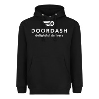 Black doordash Heavyweight Hoodie - artisFamous