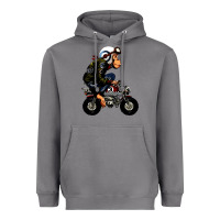 Storm monkey bike cartoon Heavyweight Hoodie - artisFamous