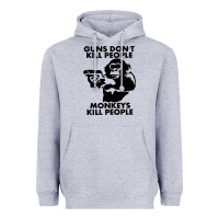 Heather Grey guns dont kill people Heavyweight Hoodie - artisFamous