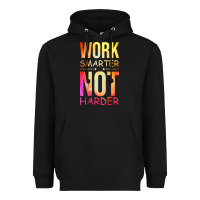 Black work smarter not harder Heavyweight Hoodie - artisFamous