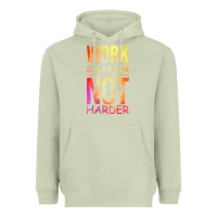 Matcha work smarter not harder Heavyweight Hoodie - artisFamous