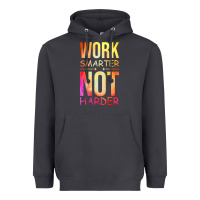 Smoke work smarter not harder Heavyweight Hoodie - artisFamous