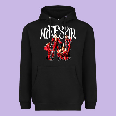 Maneskin Rock Heavyweight Hoodie Designed By Artisfamous