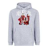 Heather Grey maneskin rock Heavyweight Hoodie - artisFamous