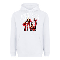 White maneskin rock Heavyweight Hoodie - artisFamous