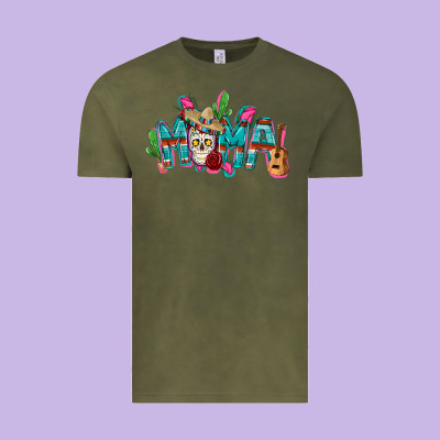 Mexican Mama Mother's Day Vintage Tee Designed By Fadigitalartstudio