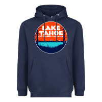 Navy lake tahoe california Heavyweight Hoodie - artisFamous