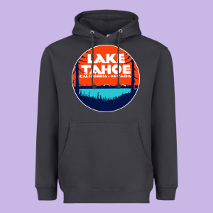 Lake Tahoe California Heavyweight Hoodie Designed By Artisfamous